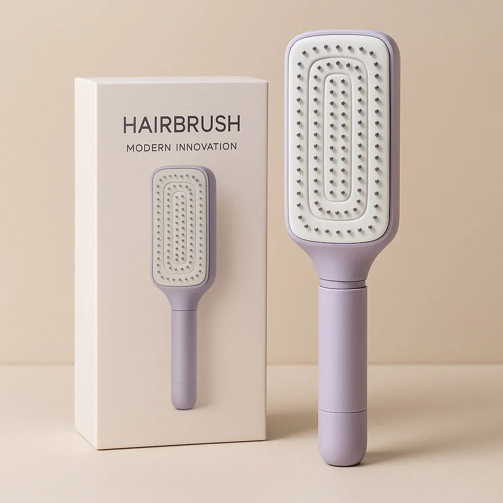 Brush that Collects Hair on Its Own – No More Dirty Brushes – CleanSpin™