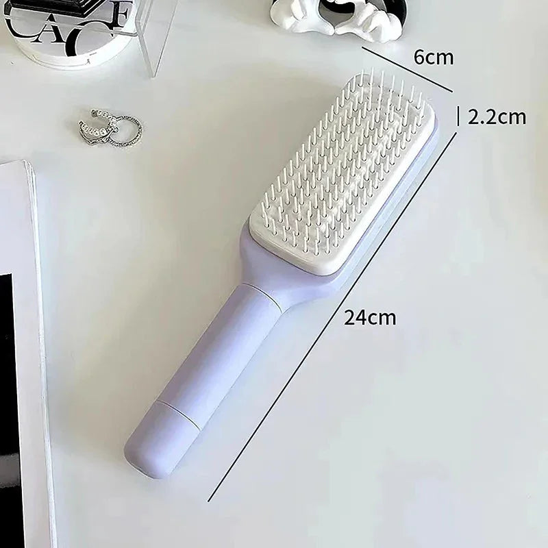 Brush that Collects Hair on Its Own – No More Dirty Brushes – CleanSpin™